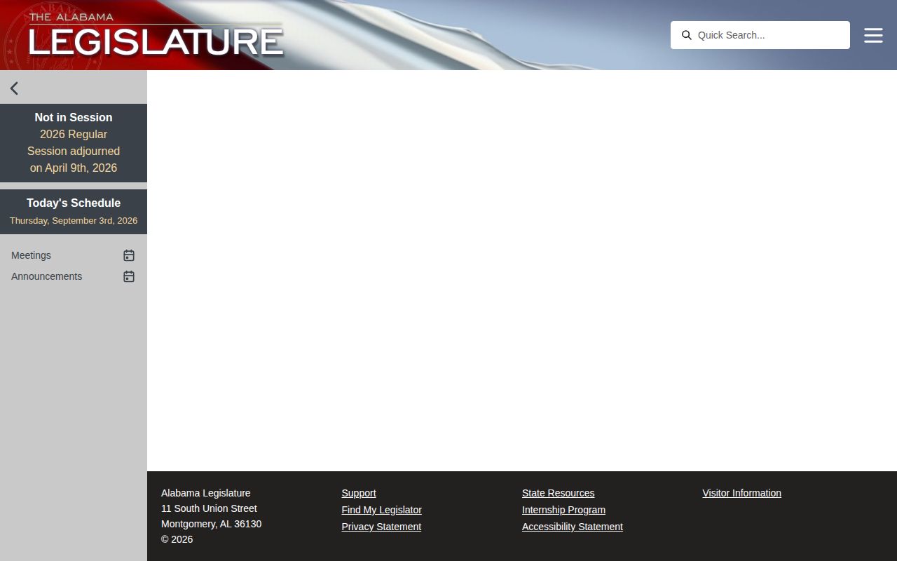 Alabama public records statute page