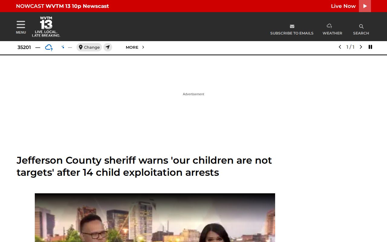 Jefferson County sheriff arrest coverage from WVTM 13